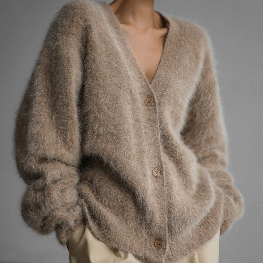 Anana Cardigan à Col V Jadmode  Élégance et Confort FRANCE BELGIQUE SUISSE 